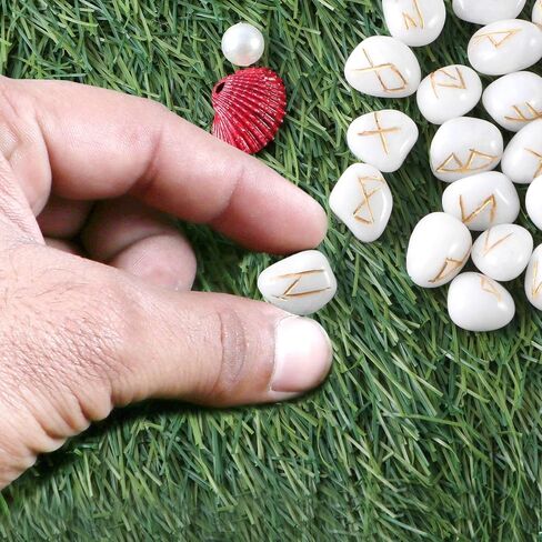 Healing Gemstone Rune Stones with Pouch (Amethyst) in Kuwait