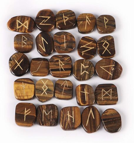 Healing Gemstone Rune Stones with Pouch (Amethyst) in Kuwait