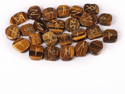 Healing Gemstone Rune Stones with Pouch (Amethyst) in Kuwait