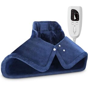 advancore وسادة التدفئة للرقبة والكتف 2 رطل الكهربائية المرجحة ساخنة الرقبة الكتف التفاف لتخفيف الآلام المحمولة وسادة الحرارة السريعة آلة قابلة للغسل مع 6 إعدادات الحرارة 4 السيارات قبالة للنساء الرجال أمي أبي in Kuwait