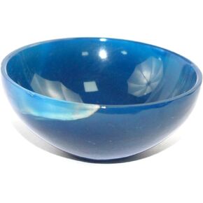 جيت ناتشورال بلو العقيق الأخضر 5.1 سم وعاء منحوت باليد الأحجار الكريمة مصقول ريكي فينج شوي مجاني 40 صفحة كتيب جيت الدولي كريستال ثيرابي الهند الوردي شرب المياه التوابل صينية الطاقة ديفاين in Kuwait