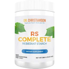 Dr. Christianson RS Complete - Resistant Starch Powder with Organic Green Banana Flour - Non-GMO + Dairy-Free Fiber Powder Supplement - The Metabolism Reset Diet (30 Servings / 300g) in Saudi Arabia