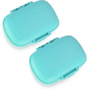 علبة حبوب منع الحمل للسفر مكونة من 8 أقسام للفيتامينات والأدوية وزيت السمك/المكملات الغذائية (كاكي) in Kuwait