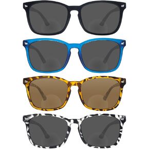 نظارات شمسية للقراءة من SIGVAN مكونة من 4 قطع للنساء والرجال من الأشعة فوق البنفسجية 400 للحماية من الأشعة فوق البنفسجية بمفصلات زنبركية للقارئ في الهواء الطلق - ليست ثنائية البؤرة in Kuwait