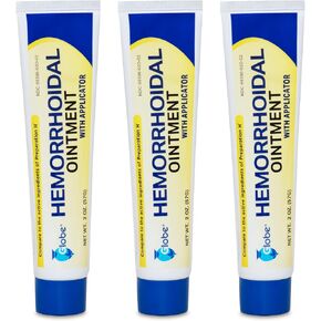 Hemorrhoidal Pain Relief Ointment 2 oz (56g) Per Tube Hemorrhoid Treatment for Fast Acting Itch, Swelling, and Maximum Strength Pain Relief (3 Pack) in Saudi Arabia