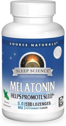Source Naturals Melatonin 5 mg - 100 Peppermint Flavored Lozenges in Kuwait