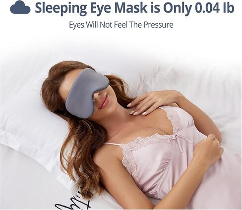 Sleeping Mask 2 Pack, Warm, Cool Double-Sided Use of Sleep Mask, Super Soft Blindfold with Adjustable Strap, Block Out Light, Comfort Sleep Eye Mask for Travel Meditation Nap Black in Kuwait