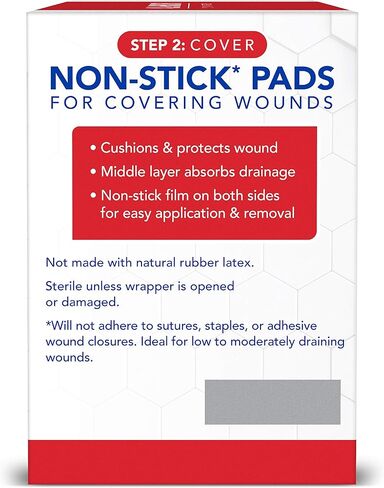 All Health Non Stick Pads, 2 in x 3 in | for Covering Wounds, Helps Prevent Infection, 100 Count (pack of 1) in Kuwait