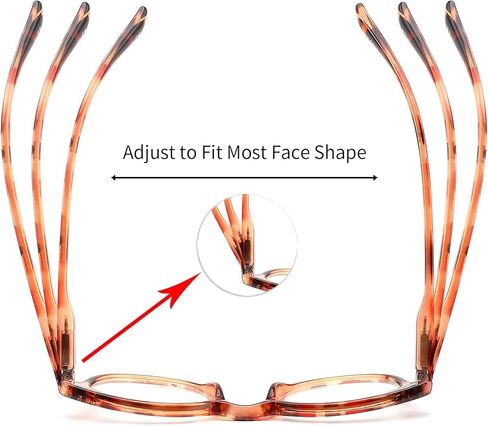 IVNUOYI 6 Pack Reading Glasses Blue Light Blocking with Comfort Spring Hinge,Computer Readers for Men Women,Anti Glare/UV Ray Eyeglasses 0.75 in Kuwait