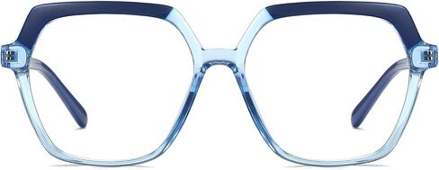 Oversized Blue Light Glasses for Women Men, Anti Eye Strain Computer Glasses for Reading/Gaming in Saudi Arabia