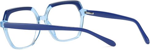 Oversized Blue Light Glasses for Women Men, Anti Eye Strain Computer Glasses for Reading/Gaming in Saudi Arabia