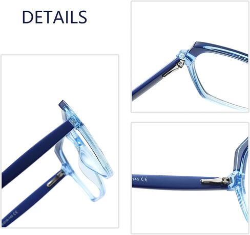 Oversized Blue Light Glasses for Women Men, Anti Eye Strain Computer Glasses for Reading/Gaming in Saudi Arabia