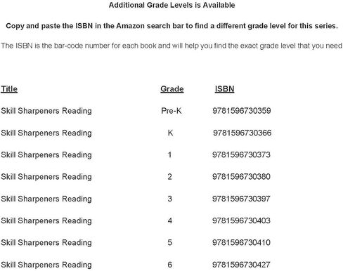 Skill Sharpeners Reading, Grade Pre-K in Saudi Arabia