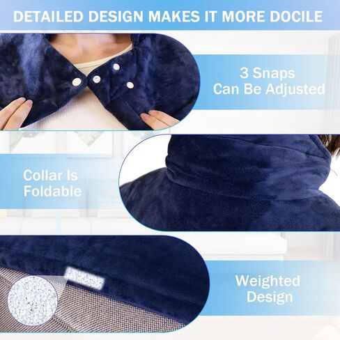 advancore وسادة التدفئة للرقبة والكتف 2 رطل الكهربائية المرجحة ساخنة الرقبة الكتف التفاف لتخفيف الآلام المحمولة وسادة الحرارة السريعة آلة قابلة للغسل مع 6 إعدادات الحرارة 4 السيارات قبالة للنساء الرجال أمي أبي in Kuwait