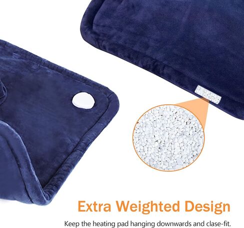 advancore وسادة التدفئة للرقبة والكتف 2 رطل الكهربائية المرجحة ساخنة الرقبة الكتف التفاف لتخفيف الآلام المحمولة وسادة الحرارة السريعة آلة قابلة للغسل مع 6 إعدادات الحرارة 4 السيارات قبالة للنساء الرجال أمي أبي in Kuwait