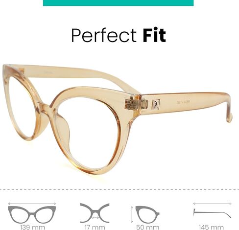 Black Oversized Cat Eye Reading Glasses for Women to Look Stylish, Fashionable with High Vision - Comfortable for All Face Shape Womens Reading Glasses - Solid & Sturdy Readers - Reading Glasses 1.0 in Saudi Arabia