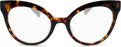Black Oversized Cat Eye Reading Glasses for Women to Look Stylish, Fashionable with High Vision - Comfortable for All Face Shape Womens Reading Glasses - Solid & Sturdy Readers - Reading Glasses 1.0 in Saudi Arabia
