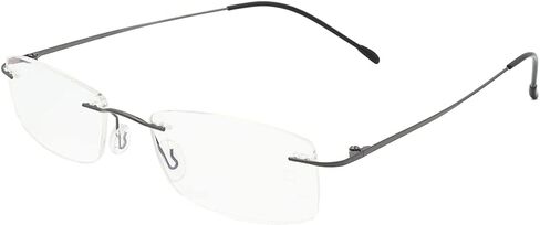 Rimless Readers Blue light proof reading glasses Women Men Anti Glare Filter Lightweight Eyeglasses in Kuwait