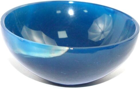 جيت ناتشورال بلو العقيق الأخضر 5.1 سم وعاء منحوت باليد الأحجار الكريمة مصقول ريكي فينج شوي مجاني 40 صفحة كتيب جيت الدولي كريستال ثيرابي الهند الوردي شرب المياه التوابل صينية الطاقة ديفاين in Kuwait