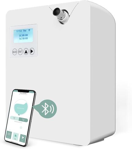Smart Air Diffuser with Intelligent Cold Air Technology,Waterless Aromatherapy Dispenser Silent,Smart Scent Air Machine for Essential Oils Large Room,Office,Spa Room in Saudi Arabia