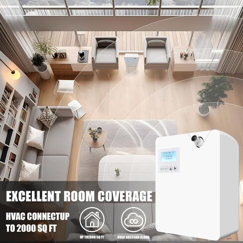 Smart Air Diffuser with Intelligent Cold Air Technology,Waterless Aromatherapy Dispenser Silent,Smart Scent Air Machine for Essential Oils Large Room,Office,Spa Room in Saudi Arabia