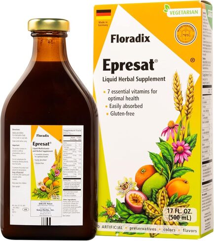 Floradix, إيبريسات فيتامينات سائلة نباتية للبالغين للصحة العامة، 17 أونصة سائلة. أوز in Kuwait