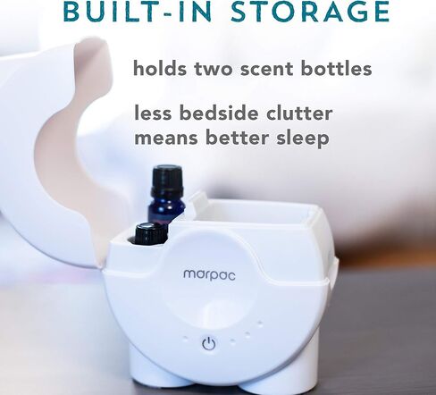 ماكينة رائحة النوم النقية من مارباك للمنزل، موزع روائح الزيوت العطرية التي تركز على النوم مع 3 إعدادات مؤقت وتخزين مدمج، 6.5 × 8 × 3.75 بوصة in Kuwait