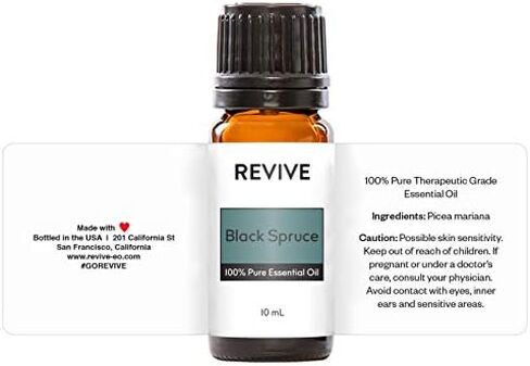 Black Spruce Essential Oil by Revive Essential Oils - 100% Pure Therapeutic Grade, for Diffuser, Humidifier, Massage, Aromatherapy, Skin & Hair Care in Saudi Arabia