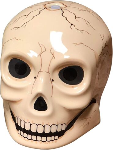 موزع روائح الزيوت العطرية من السيراميك للهالوين إلى الأبد | يوم الموتى تصميم جمجمة السكر | إعدادات إضاءة قابلة للتعديل | مرطب شخصي صامت للزيوت العطرية in Kuwait