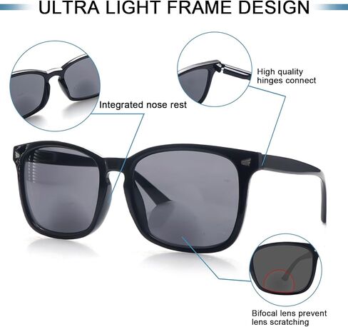 نظارات شمسية للقراءة من SIGVAN مكونة من 4 قطع للنساء والرجال من الأشعة فوق البنفسجية 400 للحماية من الأشعة فوق البنفسجية بمفصلات زنبركية للقارئ في الهواء الطلق - ليست ثنائية البؤرة in Kuwait