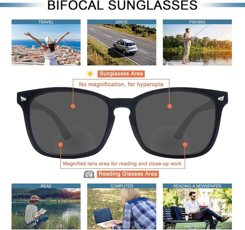 نظارات شمسية للقراءة من SIGVAN مكونة من 4 قطع للنساء والرجال من الأشعة فوق البنفسجية 400 للحماية من الأشعة فوق البنفسجية بمفصلات زنبركية للقارئ في الهواء الطلق - ليست ثنائية البؤرة in Kuwait