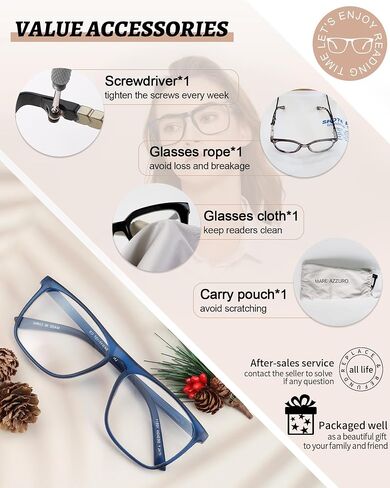 MARE AZZURO Oversized Reading Glasses Women Lightweight Large Readers 1.0 1.25 1.5 1.75 2.0 2.25 2.5 2.75 3.0 3.5 4.0 5.0 6.0 in Saudi Arabia