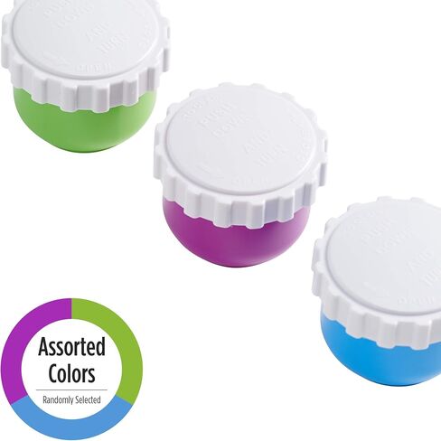 EZY DOSE Travel Pill Box and Medicine, Vitamin Container, Daily Planner and Storage, Three Compartments, Colors May Vary in Saudi Arabia