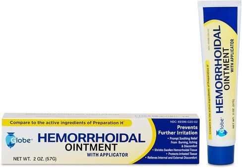 Hemorrhoidal Pain Relief Ointment 2 oz (56g) Per Tube Hemorrhoid Treatment for Fast Acting Itch, Swelling, and Maximum Strength Pain Relief (3 Pack) in Saudi Arabia