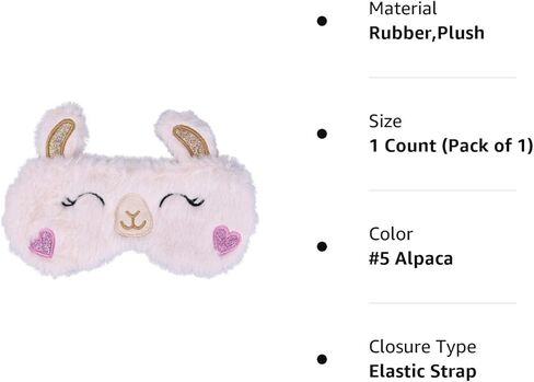 قناع نوم لطيف الألبكة من ULIFEMALL ، غطاء عيون ناعم منفوش مخملي مضحك الجدة الحيوان النوم قناع العين غطاء العين للأطفال البنات الأولاد النساء الرجال ليلة القيلولة السفر التأمل in Kuwait