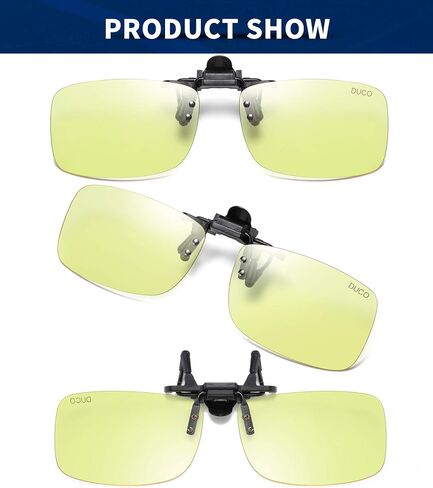 DUCO Clip-on Blue Light Blocking Computer Glasses Unisex Anti Blue Ray UV Blocking Glasses 8012 in Kuwait
