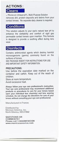 Menicon Unique pH Multi-Purpose Saline Solution Travel Pack 2.5 Oz and DMV Scleral Cup Large Contact Lens Handler - Remover, Inserter - Bundle of 2 Items in Kuwait