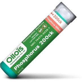 OLLOIS Phosphorus 200ck دواء مثلي عضوي وخالي من اللاكتوز، 80 حبة (عبوة من قطعة واحدة)