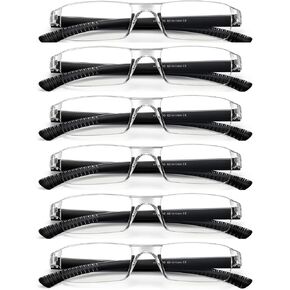 AMZBSR Reading Glasses for Women Men,Rimeless Blue Light Blocking Readers Unibody Stylish Rectangle Eyeglasses in Kuwait