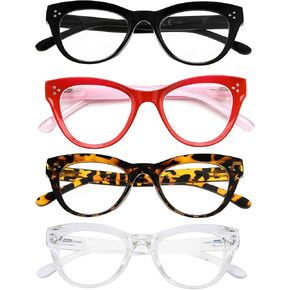 Gr8Sight 4-Pack Ladies Oversize Reading Glasses Cateye Design Readers Eyeglasses For Women in Kuwait