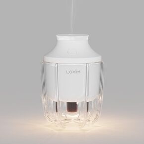 ال او اكس اي ام موزع زيوت عطرية بدون ماء من جورفا مع تقنية استنشاق للغرف الكبيرة والمنزل والسيارة والمكتب، موزع روائح محمول لاسلكي فائق الهدوء يعمل بالبطارية (ابيض) in Kuwait