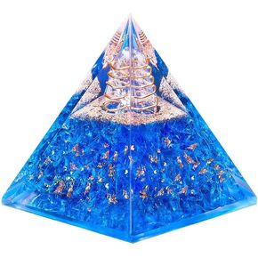 LUNKOEN هرم أورجونيت كريستال ملهم جديد من أجل صحة نجاح الثروة، شاكرا أورغون هرم حماية مولد الطاقة شفاء الأحجار الكريمة أحجار الكريستال المحظوظة تجذب ديكور المنزل المحظوظ in Kuwait