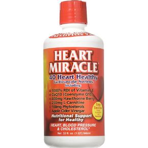 Century Systems - Heart Miracle, Nutritional Supplement for Blood Pressure, Cholesterol, and Cardiovascular Support, 32 Ounce Liquid, 16-32 Servings in Saudi Arabia