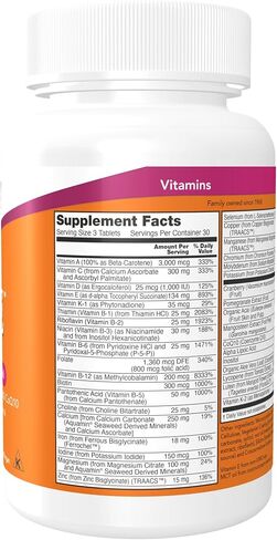 NOW Supplements، فيتامينات Eve™ النسائية المتعددة مع التوت البري وحمض ألفا ليبويك ومرافق الإنزيم Q10، بالإضافة إلى الفواكه الفائقة - الرمان والأكاي والمانغوستين، 180 قرصًا in Saudi Arabia