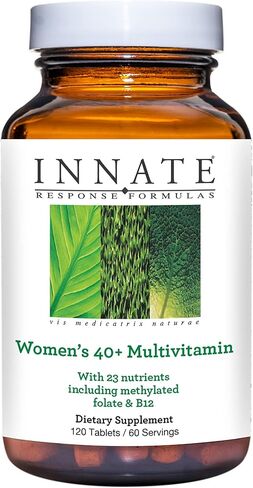 INNATE Response Formulas Women’s 40+ Multivitamin - Daily Multivitamin for Women 40 and Over - Includes Methylated Folate and B12 - Made Without 9 Food Allergens - 120 Tablets (60 Servings) in Kuwait