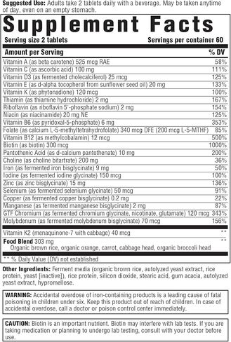 INNATE Response Formulas Women’s 40+ Multivitamin - Daily Multivitamin for Women 40 and Over - Includes Methylated Folate and B12 - Made Without 9 Food Allergens - 120 Tablets (60 Servings) in Kuwait