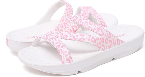 HUHV Recovery Comfort Sandals - Orthopedic Flip-Flop and Slide Sandals with Arch Support and Extra Cushion EVA Footbed for Men and Women in Saudi Arabia