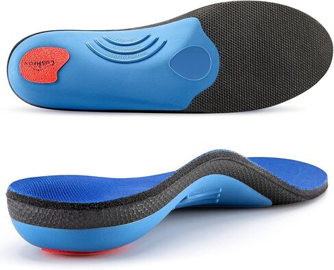 بي سي اس سول نعل داخلي مريح لدعم قوس القدم، حشوة حذاء تقويمي داعمة للقدم مع بطانة لالتهاب اللفافة الاخمصية والم الكعب والكب والقدم المسطحة وتخفيف الام القدم 25 سم in Kuwait