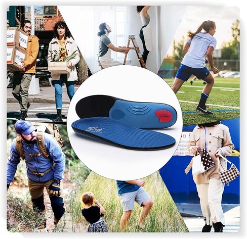 بي سي اس سول نعل داخلي مريح لدعم قوس القدم، حشوة حذاء تقويمي داعمة للقدم مع بطانة لالتهاب اللفافة الاخمصية والم الكعب والكب والقدم المسطحة وتخفيف الام القدم 25 سم in Kuwait