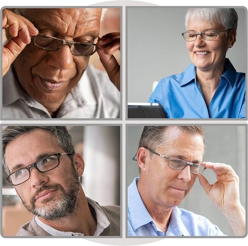 نظارات قراءة مغناطيسية من كليك (قابلة للتوسيع)، قارئات كمبيوتر قابلة للتعديل، أصلية قابلة للتوسيع، (أسود، تكبير 1.75) in Kuwait